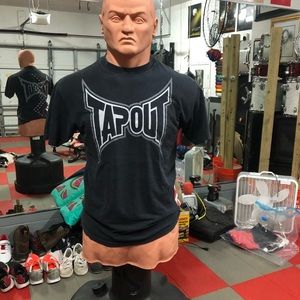 Cool black ufc tapout tee shirt american flag